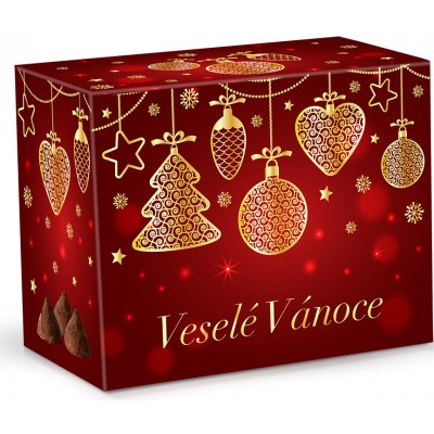 Selllot Vánoční ozdoby Belgické pralinky z mléčné čokolády s čokoládovou náplní 200 g – Hledejceny.cz
