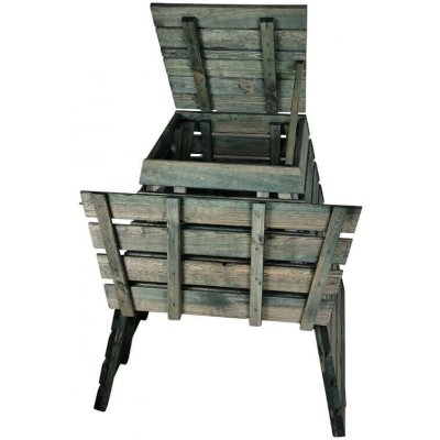 Krušnohorský Nábytek Dřevěný kompostér Pyramida 1040 litrů 4ZPK – Zboží Dáma