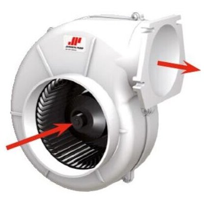 JOHNSON PUMP radiálový ventilátor s přírubou 12V 280m³/h – Hledejceny.cz