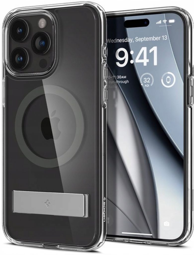 Spigen Ultra Hybrid S MagFit iPhone 15 Pro Max grafitové