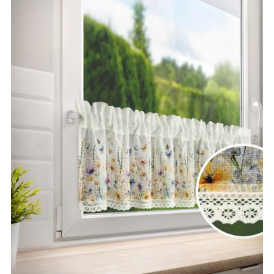 Dekorační krátká vitrážová záclona do kuchyně IVONA 150x30 cm MyBestHome – Zboží Dáma