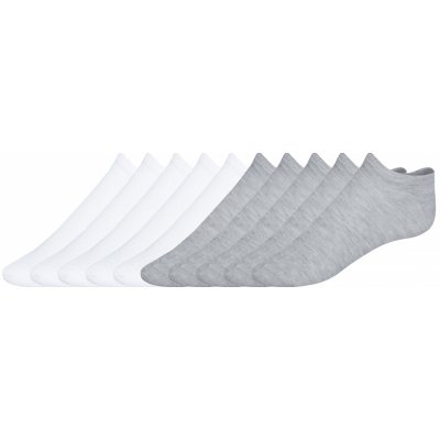 Esmara dámské nízké ponožky 10 párů bílá/šedá – Sleviste.cz