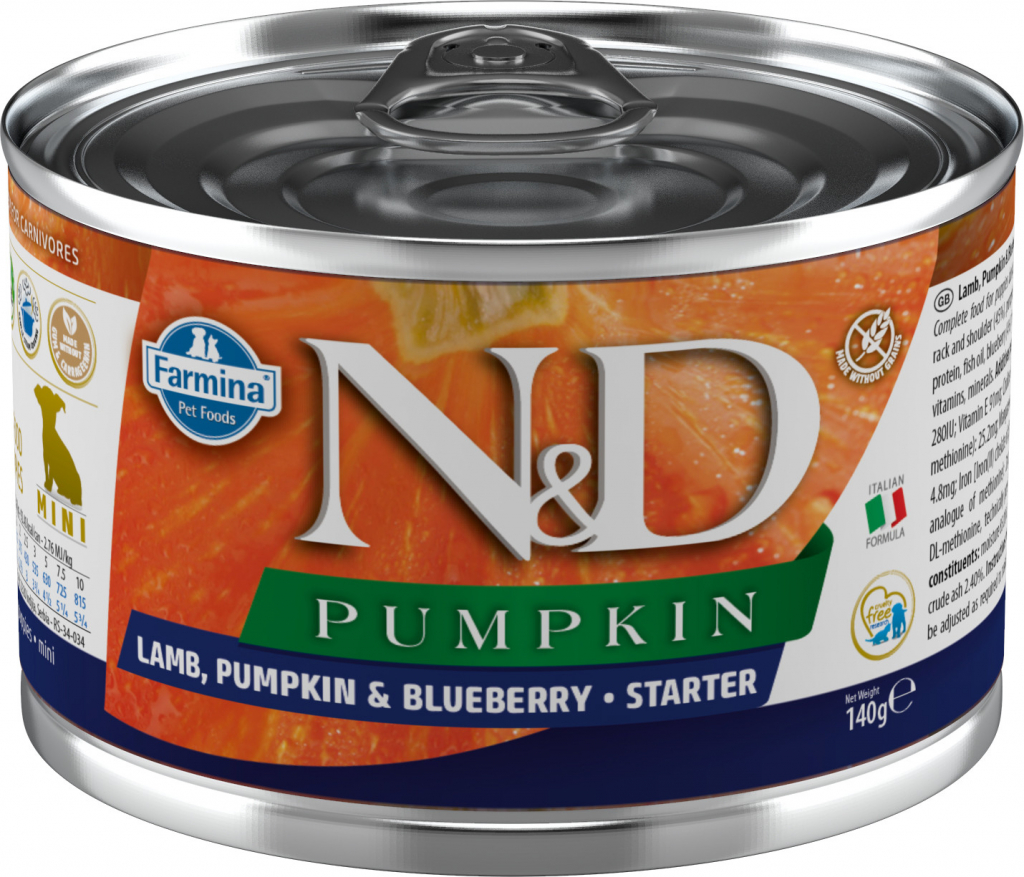 N&D Pumpkin Dog Starter Lamb Pumpkin Blueberry 140 g
