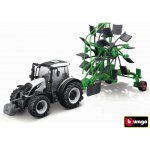 Bburago FARMLAND Valtra N174 s rotačními hráběmi 10 cm – Hledejceny.cz