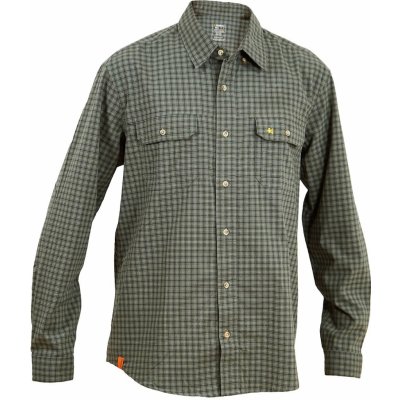 Warmpeace Mesa pánská odolná košile dlouhý rukáv green/grey – Sleviste.cz