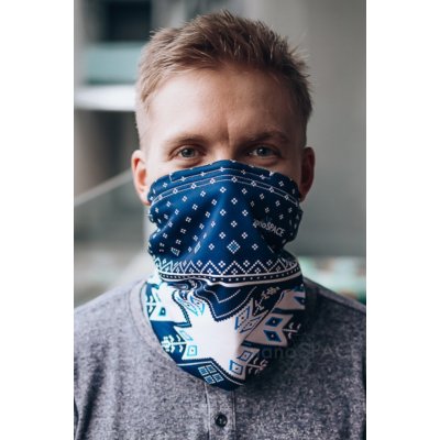 Antivirový šátek nanoSPACE modrý zimní – Zboží Dáma