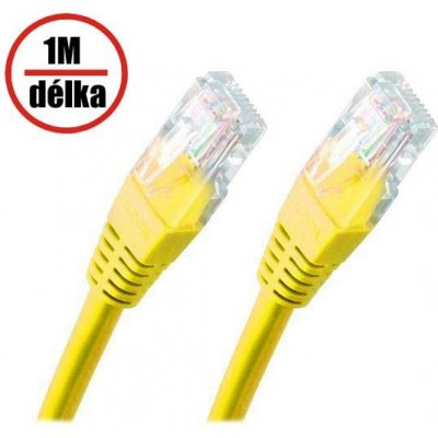 XtendLan PK_5UTP010yellow Cat 5e, UTP 1m, žlutý – Zboží Mobilmania