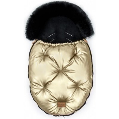 FLOO FOR BABY Luxusnís kožešinou ALASKA Gold/black – Hledejceny.cz