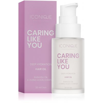 ICONIQUE Professional Caring Like You Deep Hydration Hair Oil hydratační olej pro suché a poškozené vlasy 30 ml – Hledejceny.cz