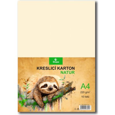 STEPA Kreslicí karton A4 (220g/m2, 10ks) natur – Zboží Mobilmania