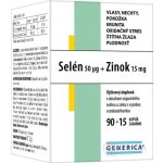 Generica Selen 50 μg + Zinek 15 mg 90 + 15 kapslí – Hledejceny.cz