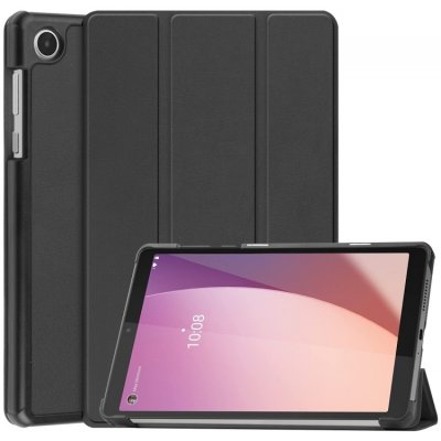 Protemio LEATHER Zaklápěcí obal pro Lenovo Tab M8 4. generace 4th gen 56029 černý