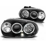 Přední světlomety, světla, lampy Volkswagen Golf 4, 1998-2003, Angel Eyes, černé black | Zboží Auto