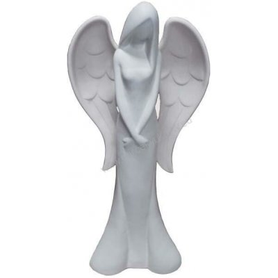 Keramický anděl bílý 41 cm – Hledejceny.cz