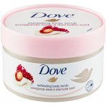 Dove Exfoliating Body Scrub Pomegranate Seeds & Shea Butter pečující tělový peeling 225 ml – Zboží Dáma