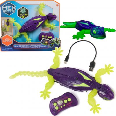 Hex Bots RC fosforeskující Gekon lezoucí po stěnách – Zboží Mobilmania