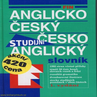 FIN Anglico český česko anglický slovník - Studijní