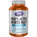 Now Foods Men's Active Sports multivitamin pro muže 180 kapslí – Hledejceny.cz