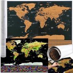 Stírací mapa s vlajkami – Scratch Map the World – Zboží Dáma