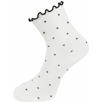 Biju dámské ponožky s puntíky NZP719 9001719-2 bílé