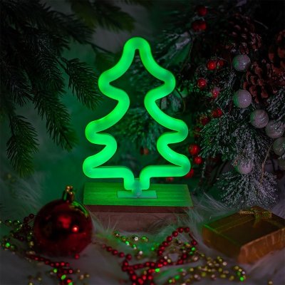 FOREVER LIGHT NEON LED dekorace STROMEK FLNW03 RTV100427 s podstavcem – Hledejceny.cz