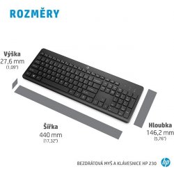 HP 230 Wireless Mouse and Keyboard Combo 3L1F0AA#BCM