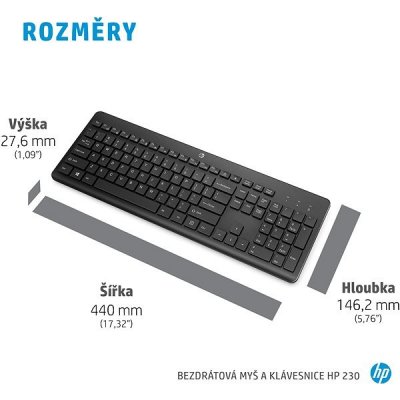 HP 230 Wireless Mouse and Keyboard Combo 3L1F0AA#BCM – Zbozi.Blesk.cz