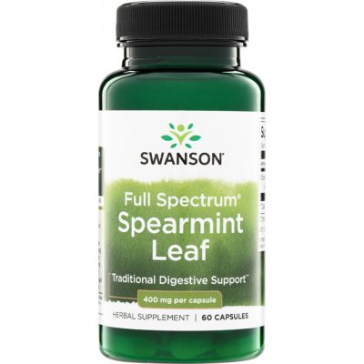 Swanson Máta Spearmint 400 mg 60 kapslí – Hledejceny.cz