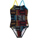 Arena Neon Swimsuit juniorské dívčí black