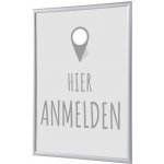 Jansen Display Set klaprámu A4, Přihlášení, šedý, německy, 241 x 328 mm – Hledejceny.cz