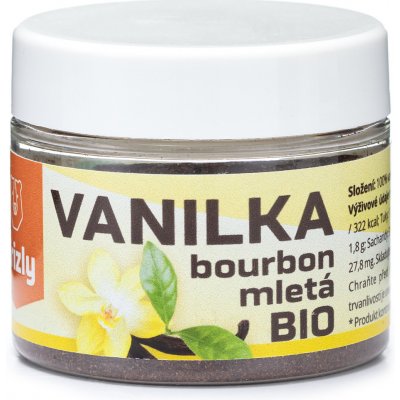 Grizly Vanilka mletá Bourbon Bio 20 g – Zboží Dáma