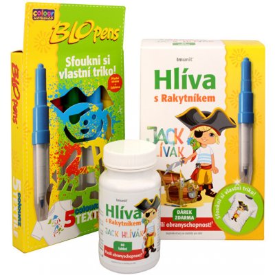 Hlíva Jack Hlívák pro děti 60 tablet + foukací fixy – Hledejceny.cz