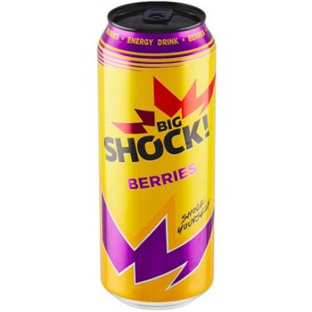 Big Shock! Berries energetický nápoj sycený 500 ml od 29 Kč - Heureka.cz