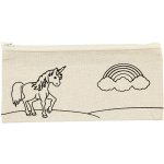 Creative Pouzdro na tužky motiv JEDNOROŽEC textil 21 x 9 cm – Zboží Dáma