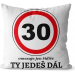 Impar Polštář Ty jedeš dál věk 30 40x40 – Sleviste.cz