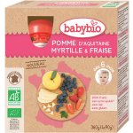 Babybio kapsička Jablko borůvky jahody 4 x 90 g – Zboží Dáma