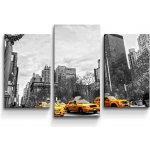 Sablio Obraz - 3-dílný Žluté taxiky - 75x50 cm – Hledejceny.cz