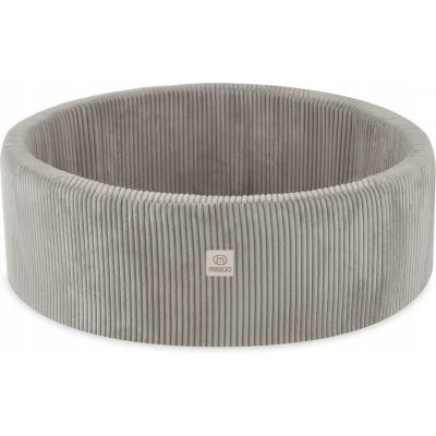 Misioo Suchý bazén bez míčků 90 x 30 béžový manšestr Kulatý – Hledejceny.cz