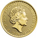 The Royal Mint zlatá mince 100 Pounds Britannia King Charles III 1 oz – Zboží Mobilmania