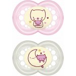 Mam dudlík night box holka 2 kusy růžová/béžová – Zboží Dáma