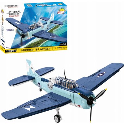 COBI 5752 World War II 1:48 Americký torpédový bombardér Grumman TBF AVENGER – Zbozi.Blesk.cz