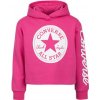 Dětská mikina Converse chuck patch cropped hoodie 469889-A3J růžová
