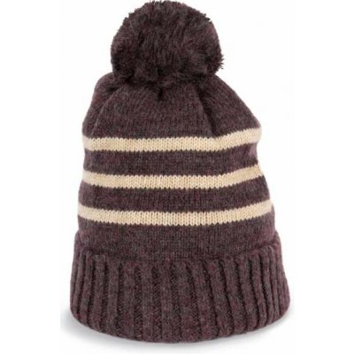 K-UP Unisex pletená čepice s bambulí a proužky Yarn – Hledejceny.cz