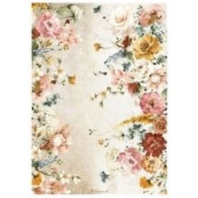 Stamperia rýžový papír Zahrada zaslíbené květiny A4 – Zboží Dáma