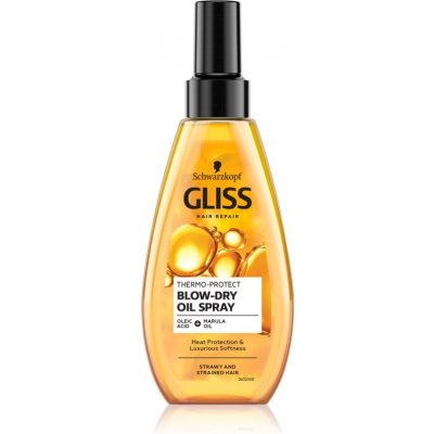 Gliss Kur Thermo Protect olej pro ochranu před teplem při fénování 150 ml – Zboží Mobilmania