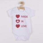 NEW BABY Body s potiskem New Baby MADE IN LOVE – Hledejceny.cz