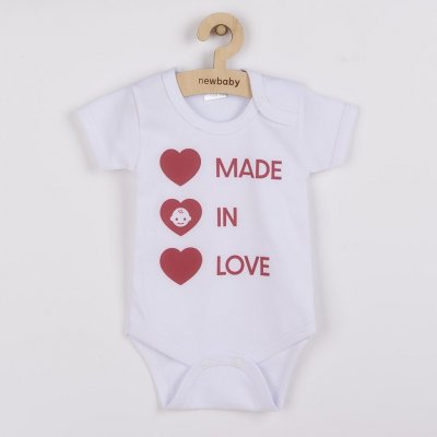 NEW BABY Body s potiskem New Baby MADE IN LOVE – Hledejceny.cz