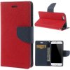 Pouzdro a kryt na mobilní telefon Apple Pouzdro Mercury Apple iPhone 6 / 6S Fancy Diary Red/Navy