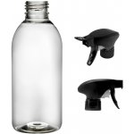 Tera plastová lahvička čirá s černým pistolovým rozprašovačem 250 ml – Zboží Mobilmania