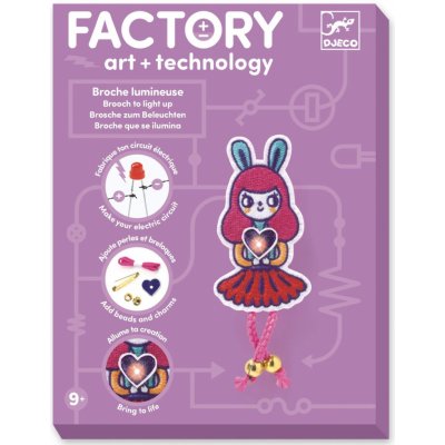 Djeco Factory art + technology Svítící brož králičí slečna – Hledejceny.cz